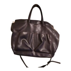 Matt & Natt big Vegan Blue Leather Diaper Bag